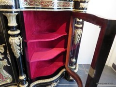 stamped MILLET Impressive french credenza 3 doors in marquetry Boulle 19th