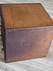 Antique 6 Drawer Library Card Catalog Dovetail Library Bureau Sole Maker