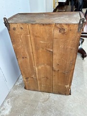 Antique Pilgrim hanging cupboard cabinet old surface 17th livery primitive