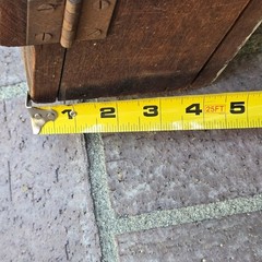 Antique Wood Wall Cabinet L.H. Hamm Thermometer Rustic Primitive Apothecary