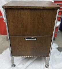 Vintage Mid-Century Hill-Rom Rolling Medical Cabinet – Utility Cart – Table