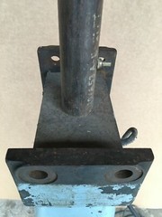 VTG Steampunk Industrial House Shop Garage Jack Floor Lamp Old Blue 349-26B