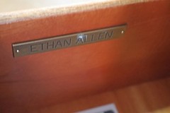 Ethan Allen Newport Collection Mahogany Bookcase China Cabinet Breakfront