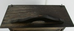 Large Kitchen Medicine Apothecary Bathroom Cabinet Beveled Glass Towel Hooks