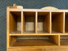 Rare Vintage Antique Wooden Spice Rack Cabinet Apothecary Primitive