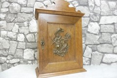 Antique German Wall Cabinet Medicine Cabinet Hanging Cabinet around 1900