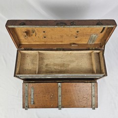 Wooden Machinest Cabinet Jewelers Specimen Watch Storage Chest Vintage Handmade
