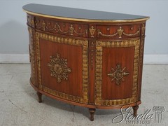 L65314: JOHN WIDDICOMB Neoclassical Ebonized Top Commode Cabinet