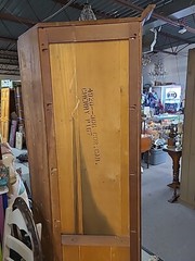VINTAGE CHERRY CORNER CABINET, BUTLER PANTRY, CURIO