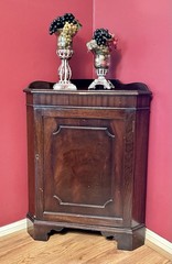 Vintage Mahogany Corner Cabinet