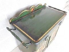 Antique Signed Peter Ompir Hand Paint Wash Stand