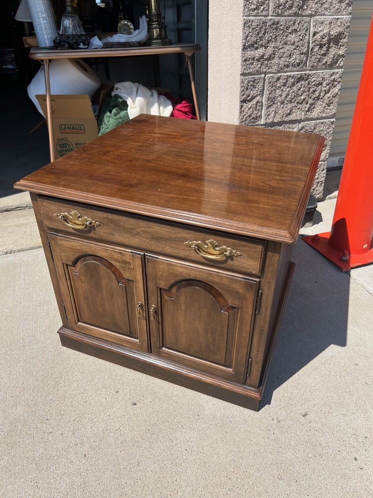 Ethan Allen Wooden Side Cabinet