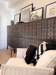 SALE Vintage One-of-a-Kind 200-Drawer Library Card Catalog Cabinet Library