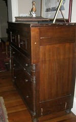 Mahogany Butler Desk Antique Dresser Chest American1880