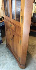 Fruitwood Corner China Cabinet