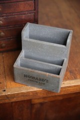 Vintage Howards Photo Lab wood Camera Film Tool box Cubby Antique Desk Organizer
