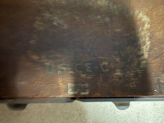 Antique 2 Drawer Weis Library Card Filing Cabinet U.S. Civil Engineers Corps