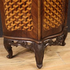 Sideboard in inlaid wood vintage furniture antique style 20th century cabinet