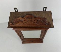 Gorgeous Large Medicine Apothecary Cabinet gorgeous Pediment Beveled glass mirro