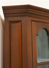 D. R. Dimes Chippendale style cherry 2-part corner cupboard benchmark series
