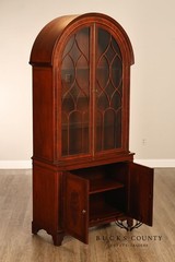 Museum Collection Mahogany Arch Top China Display Cabinet