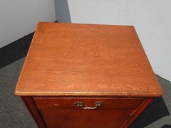 Antique Stickley Bros. Small Display Smokers Cabinet w Towel Rack One Drawer LH9