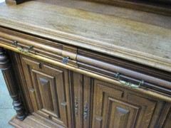 19th Century French Oak Sideboard – Cabinet; Henri II Renaissance Revival