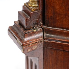 Dutch Miniature Cabinet 3 Drawer, 2 Door w/ Fitted Interior Circa 1820