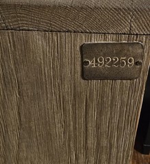 Antique Wooden Railroad Paperwork Requisition Floor Cabinet MoPac Cotton Belt