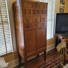 Yawman and Erby Oak Antique Cabinet