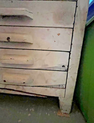 Vintage Wood Flat File Cabinet – Blueprint Drafting Architectural Art