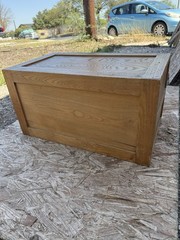 Antique Early 1900s Wood File Cabinet Drawer Box Law Transfer Case