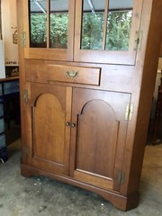 Fruitwood Corner China Cabinet