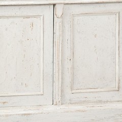 19th Century Large White Danish Bookcase Display Cabinet