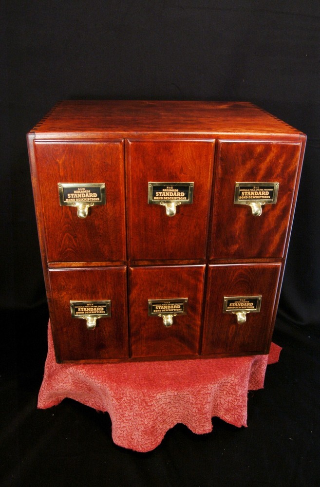 Turn of the century 6 drawers Railroad, Traction, Individuals, Utilities Bond De