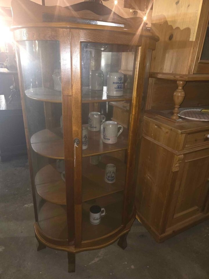 Oak Curio Cabinet