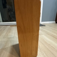 Vintage Wooden Wall Mounted Cabinet/Clock (Working)