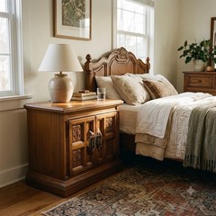 Antique Oak Nightstand