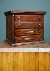 Antique Apothecary Cabinet watchmaker Tool Box Wood drawer chest vintage