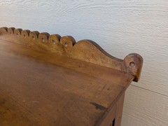 Antique Victorian Eastlake Dry Sink Wash Stand Kitchen Cabinet Scalloped S45