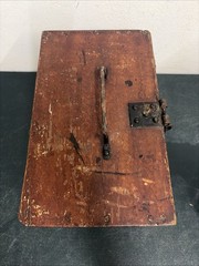 Vintage/Antique Wood Iron Machinist Tool Chest – Box 31.5 X 29.5x 20cm