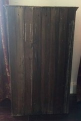 Primitive Farmhouse Cabinet,19th Century Red Painted Library, Antique Apothecary