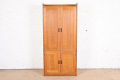 Stickley Mission Oak Arts & Crafts Media Armoire Cabinet