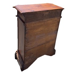 Antique Italian Baroque Walnut Credenza with Diamond Point Door, Late 17th C