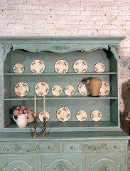 Painted Cottage Shabby Chic China Cabinet