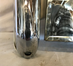 VTG 1950’s Chrome Deco Arch Top Mirror Medicine Side Light Cabinet Old 475-26B