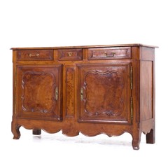 Early 19th Century French Cherry Wood Cupboard Dresser