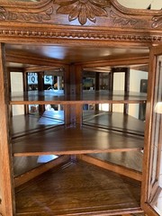 Fabulous Antique Victorian Oak Corner China Cabinet