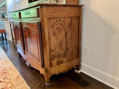 Antique Burl Walnut French Vaisselier Cupboard