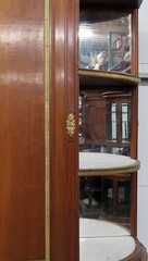 Incredible Mahogany Signed Francois Linke Directoire China Cabinet